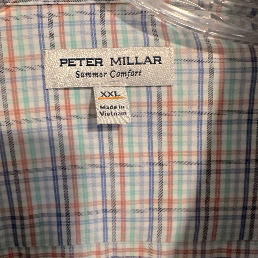 Peter Millar Long Sleeve, Button Down, Summer Comfort, Size XXL NWOT - Picture 5 of 6